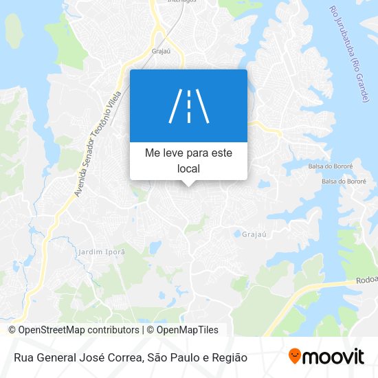 Rua General José Correa mapa