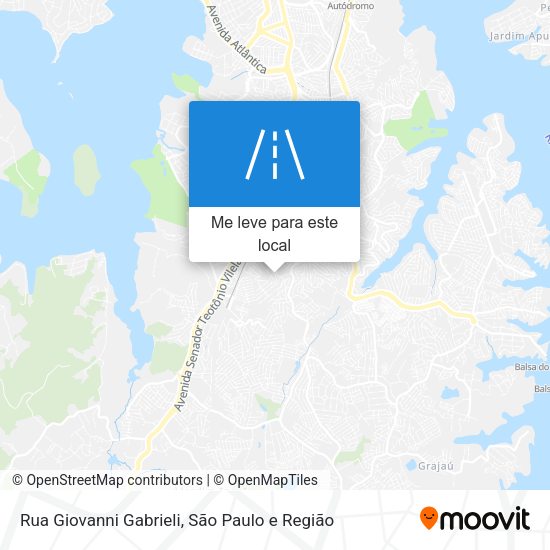 Rua Giovanni Gabrieli mapa
