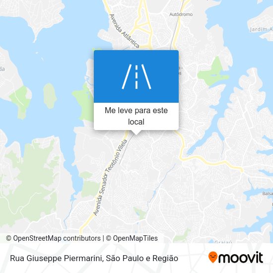 Rua Giuseppe Piermarini mapa