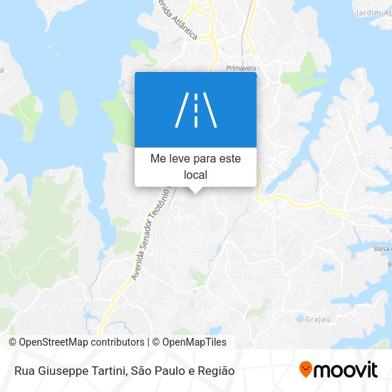 Rua Giuseppe Tartini mapa