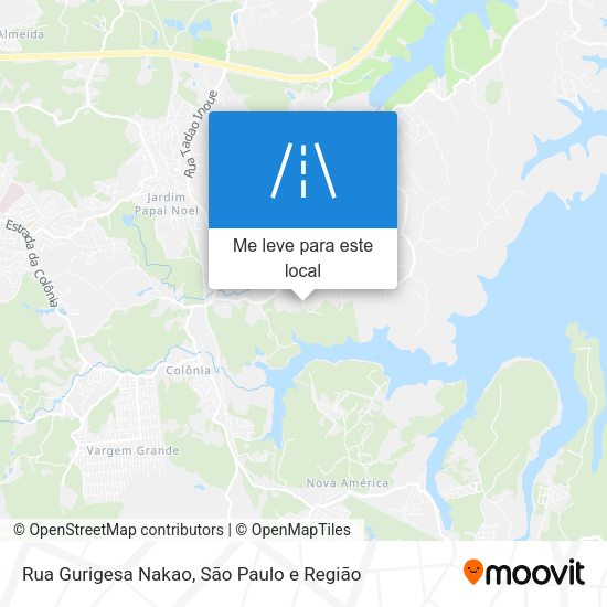 Rua Gurigesa Nakao mapa