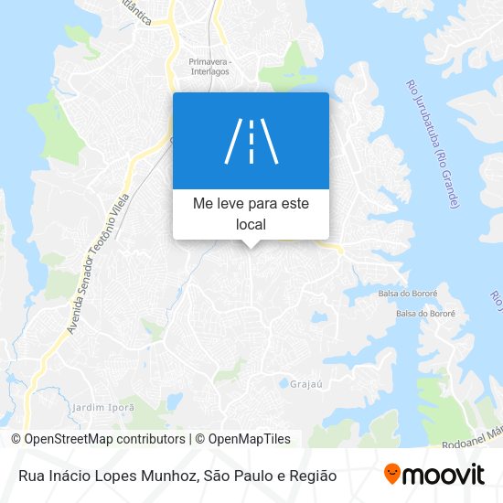 Rua Inácio Lopes Munhoz mapa