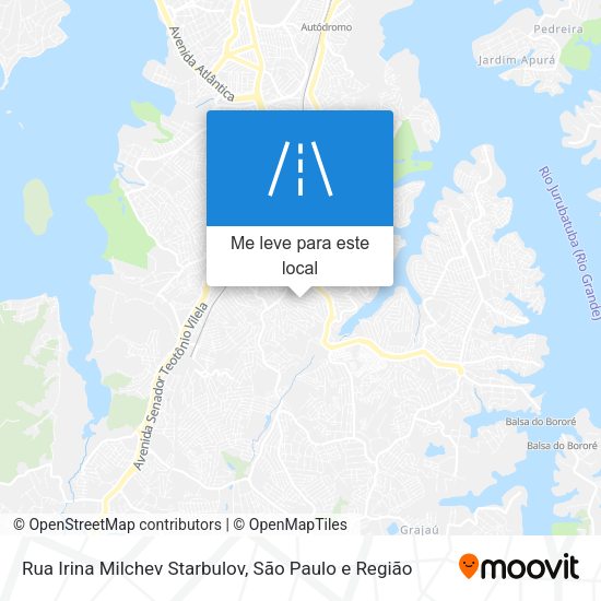 Rua Irina Milchev Starbulov mapa