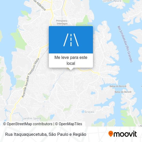 Rua Itaquaquecetuba mapa