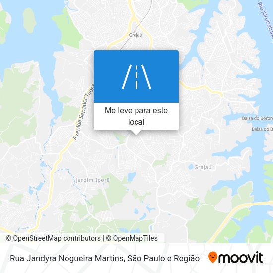 Rua Jandyra Nogueira Martins mapa