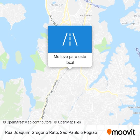Rua Joaquim Gregório Rato mapa