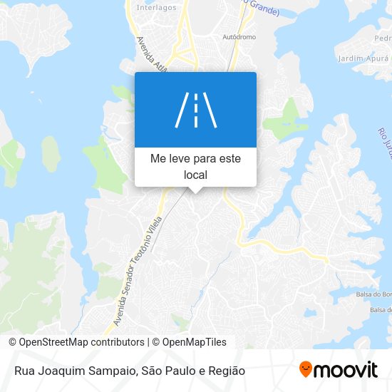 Rua Joaquim Sampaio mapa