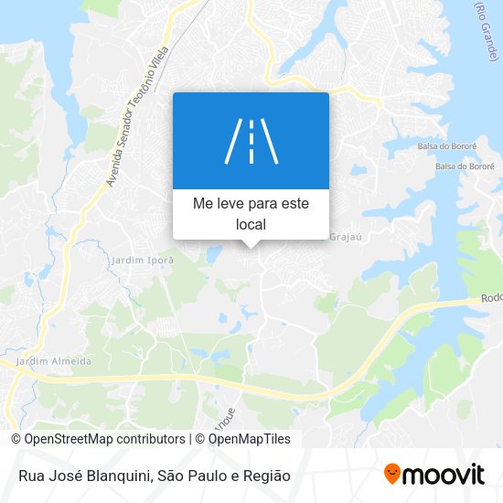 Rua José Blanquini mapa