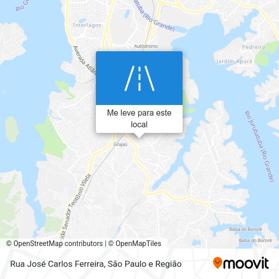 Rua José Carlos Ferreira mapa