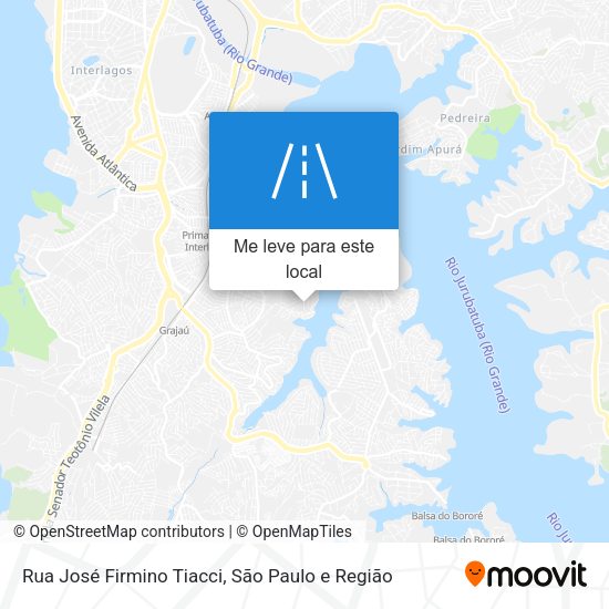 Rua José Firmino Tiacci mapa