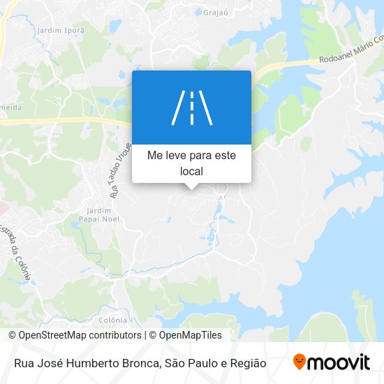 Rua José Humberto Bronca mapa