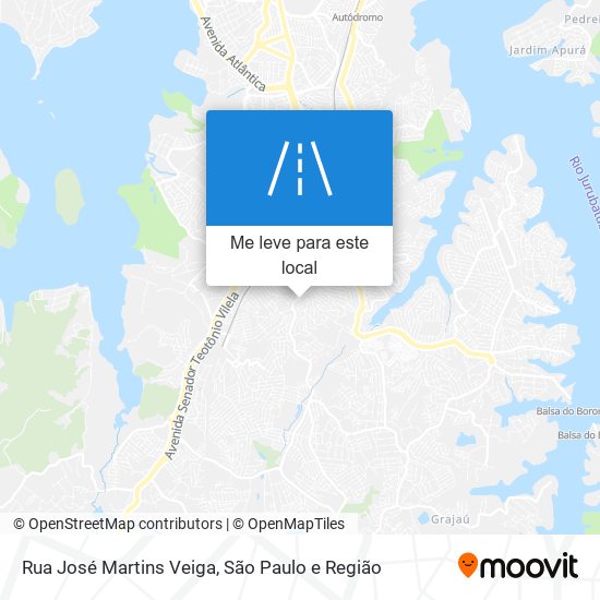 Rua José Martins Veiga mapa