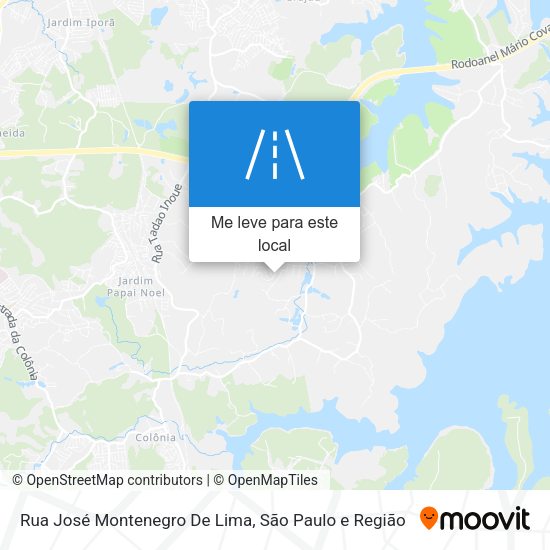 Rua José Montenegro De Lima mapa