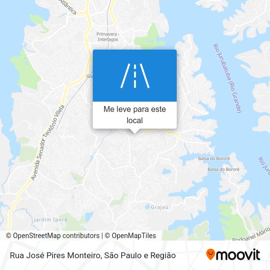 Rua José Pires Monteiro mapa