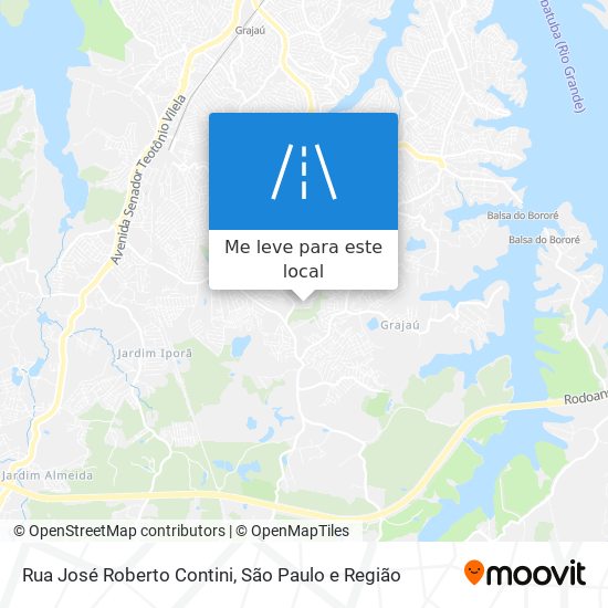 Rua José Roberto Contini mapa