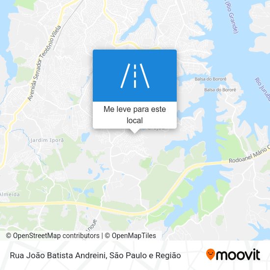 Rua João Batista Andreini mapa