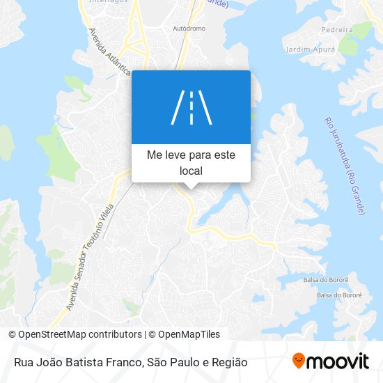 Rua João Batista Franco mapa