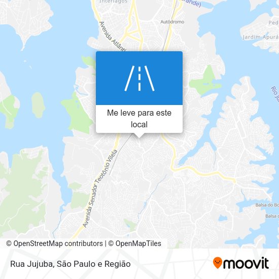 Rua Jujuba mapa