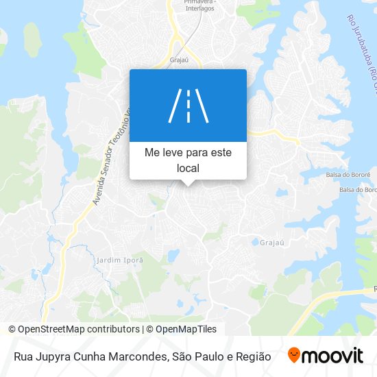 Rua Jupyra Cunha Marcondes mapa