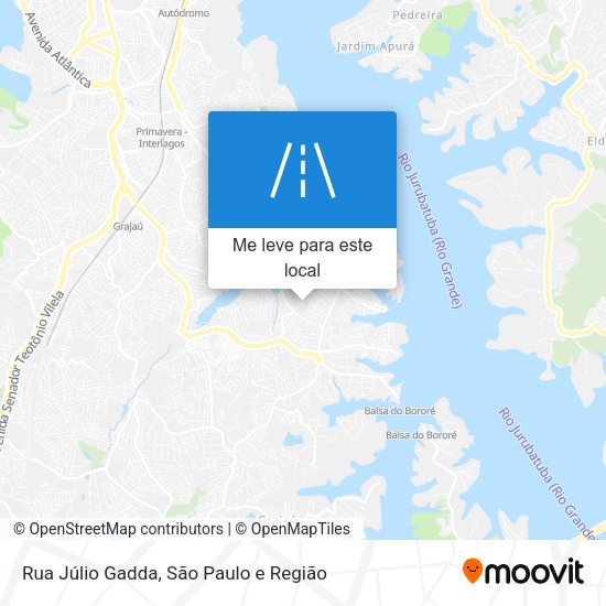 Rua Júlio Gadda mapa