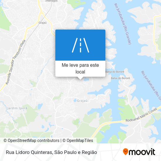 Rua Lidoro Quinteras mapa