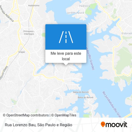 Rua Lorenzo Bau mapa