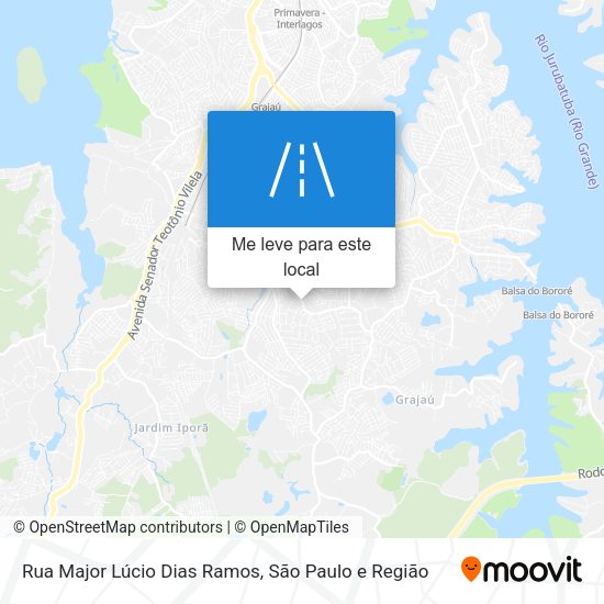Rua Major Lúcio Dias Ramos mapa