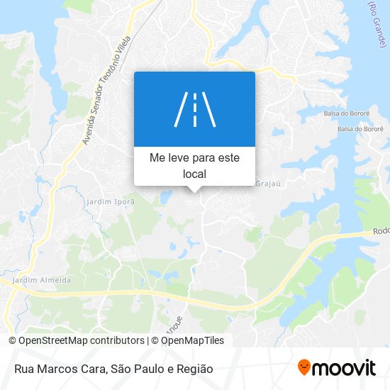 Rua Marcos Cara mapa