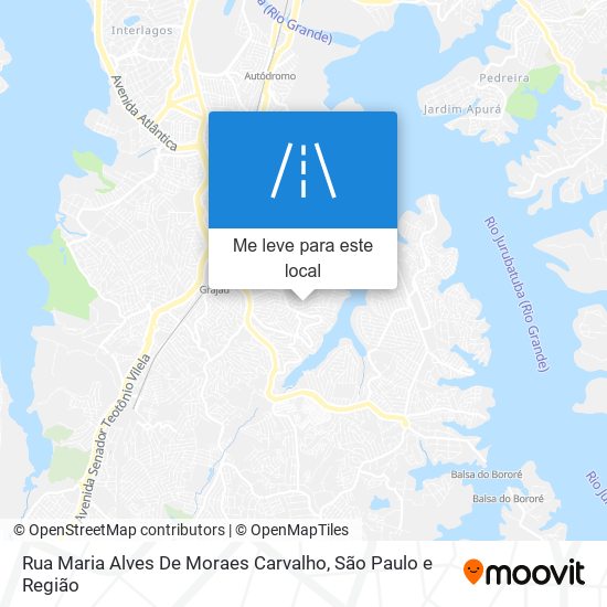 Rua Maria Alves De Moraes Carvalho mapa