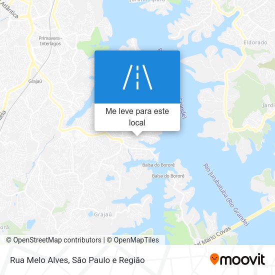 Rua Melo Alves mapa