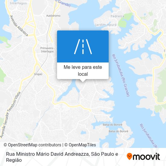Rua Ministro Mário David Andreazza mapa