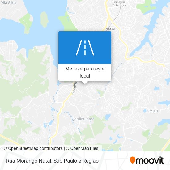 Rua Morango Natal mapa