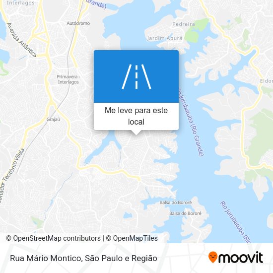 Rua Mário Montico mapa