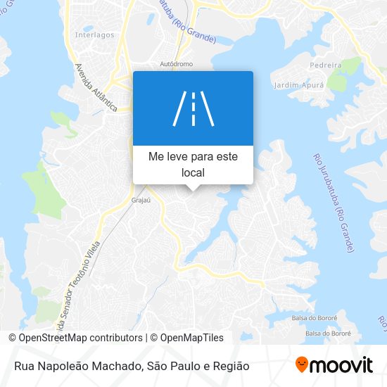 Rua Napoleão Machado mapa