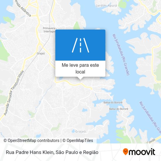 Rua Padre Hans Klein mapa