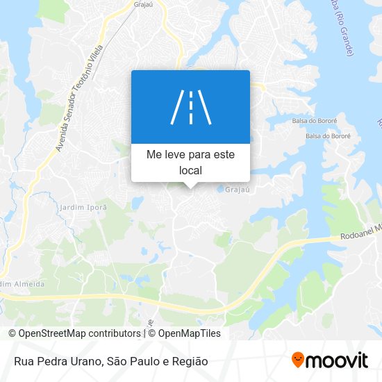 Rua Pedra Urano mapa