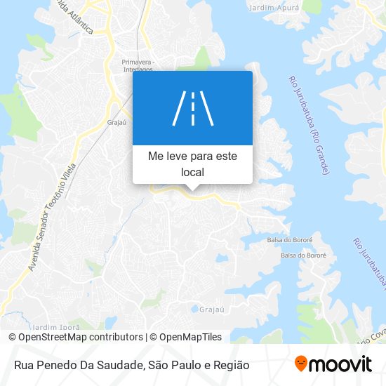 Rua Penedo Da Saudade mapa