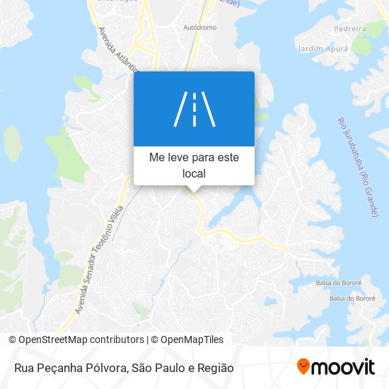 Rua Peçanha Pólvora mapa