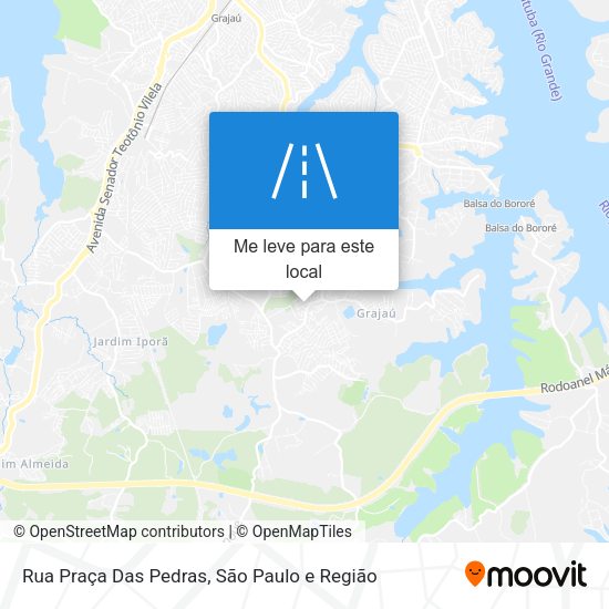 Rua Praça Das Pedras mapa