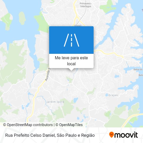 Rua Prefeito Celso Daniel mapa