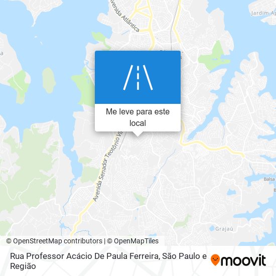 Rua Professor Acácio De Paula Ferreira mapa