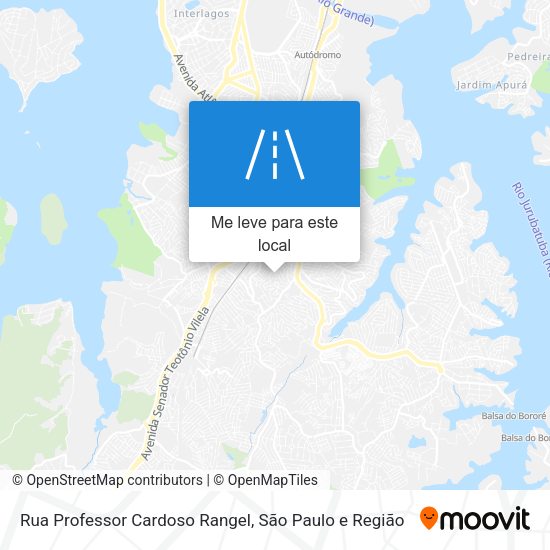 Rua Professor Cardoso Rangel mapa