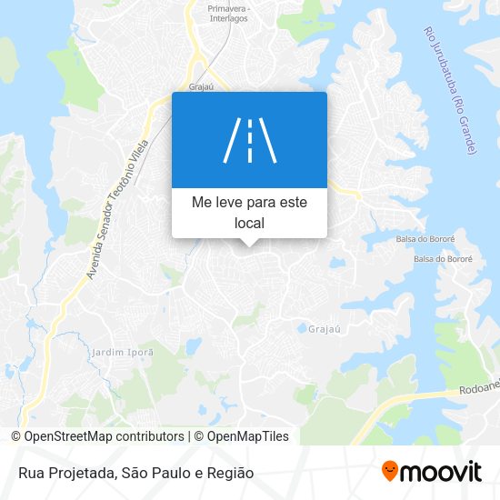 Rua Projetada mapa