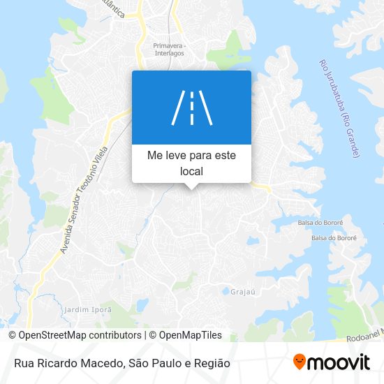 Rua Ricardo Macedo mapa