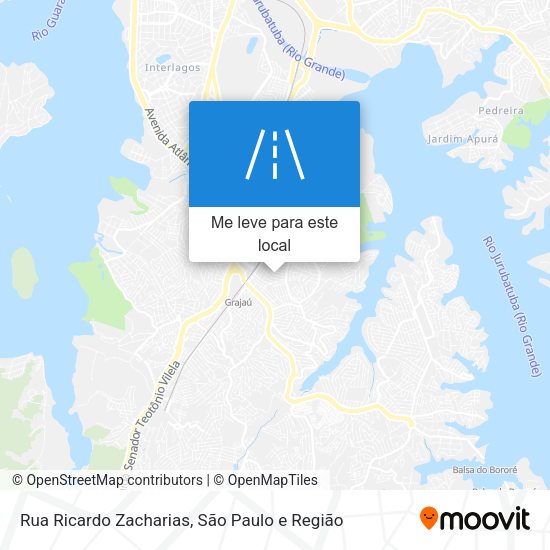 Rua Ricardo Zacharias mapa