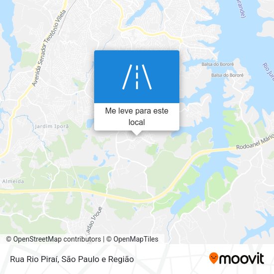 Rua Rio Piraí mapa