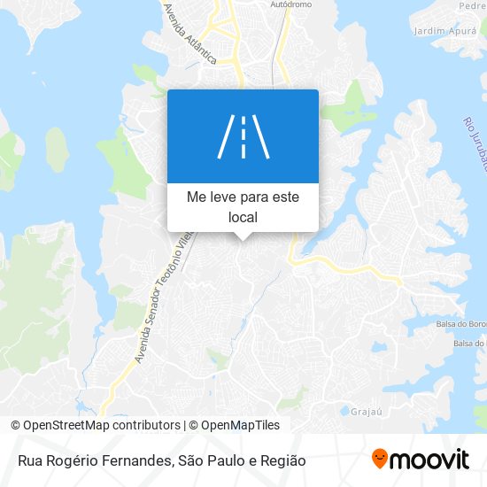 Rua Rogério Fernandes mapa