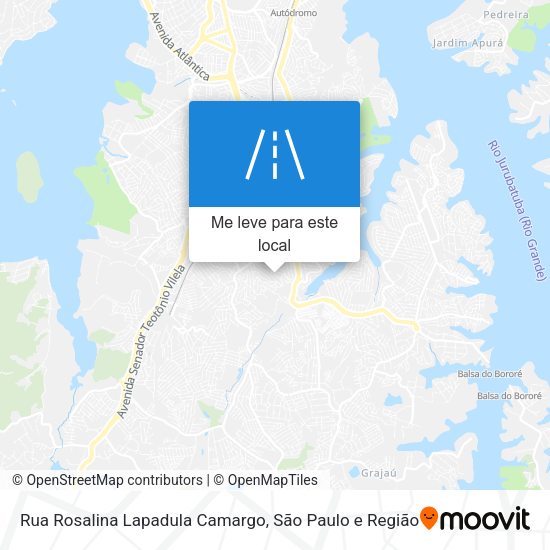 Rua Rosalina Lapadula Camargo mapa