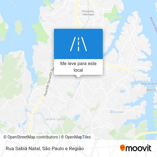 Rua Sabiá Natal mapa