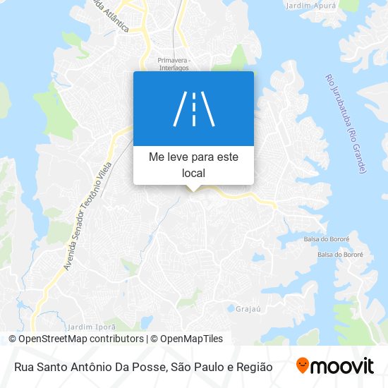 Rua Santo Antônio Da Posse mapa